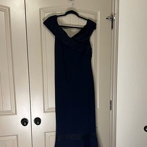 Ralph Lauren lace cross front dress/gown